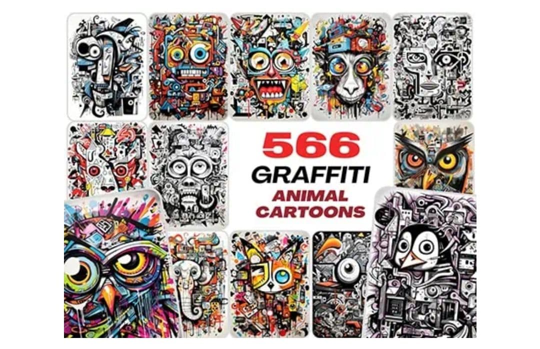 566 Graffiti Animal Cartoons/Street art 5568 x 7392 pixel lifetime μέσω Snapfrog