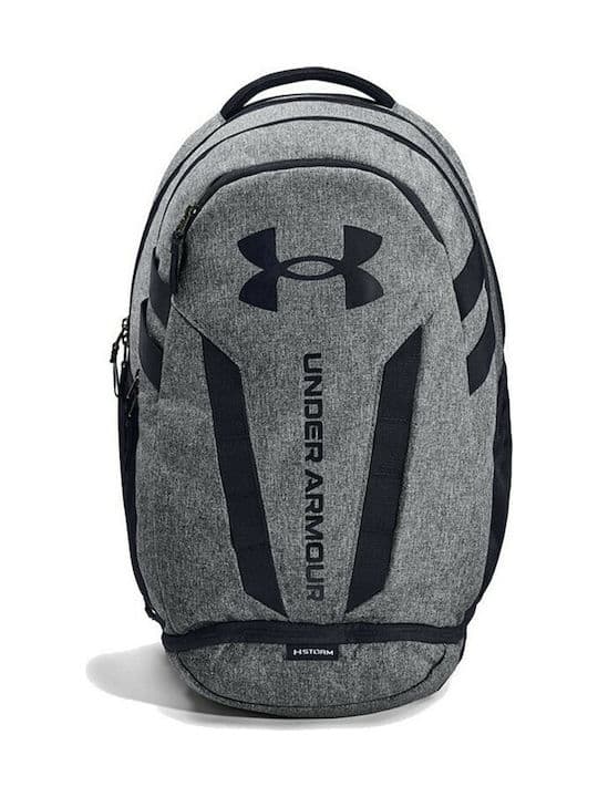 Under Armour Hustle 5.0 Ανδρικό Υφασμάτινο Σακίδιο Πλάτης Αδιάβροχο Γκρι