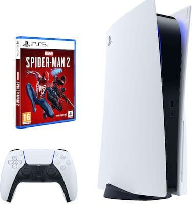 Germanos - Playstation 5 Slim + Marvel s Spider-Man 2 Standard Ed Bundle - 490€