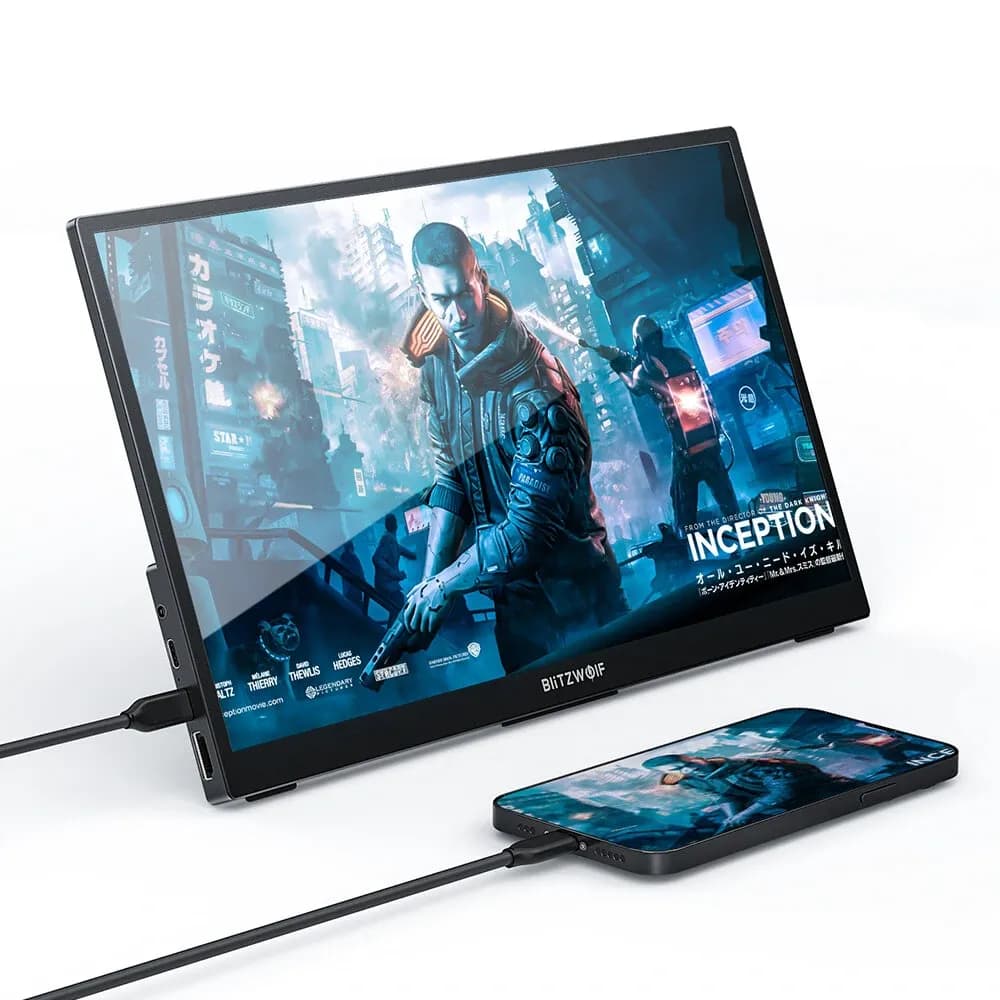 (Φορητή Οθόνη) Blitzwolf BW-PCM2L 13.3" Portable Monitor, 1920 x 1080, IPS, 60Hz, 300 nits
