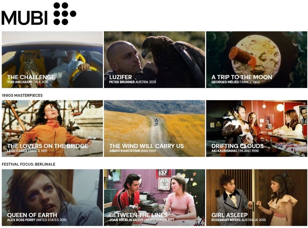 3 μήνες δωρεάν στην streaming υπηρεσία Mubi