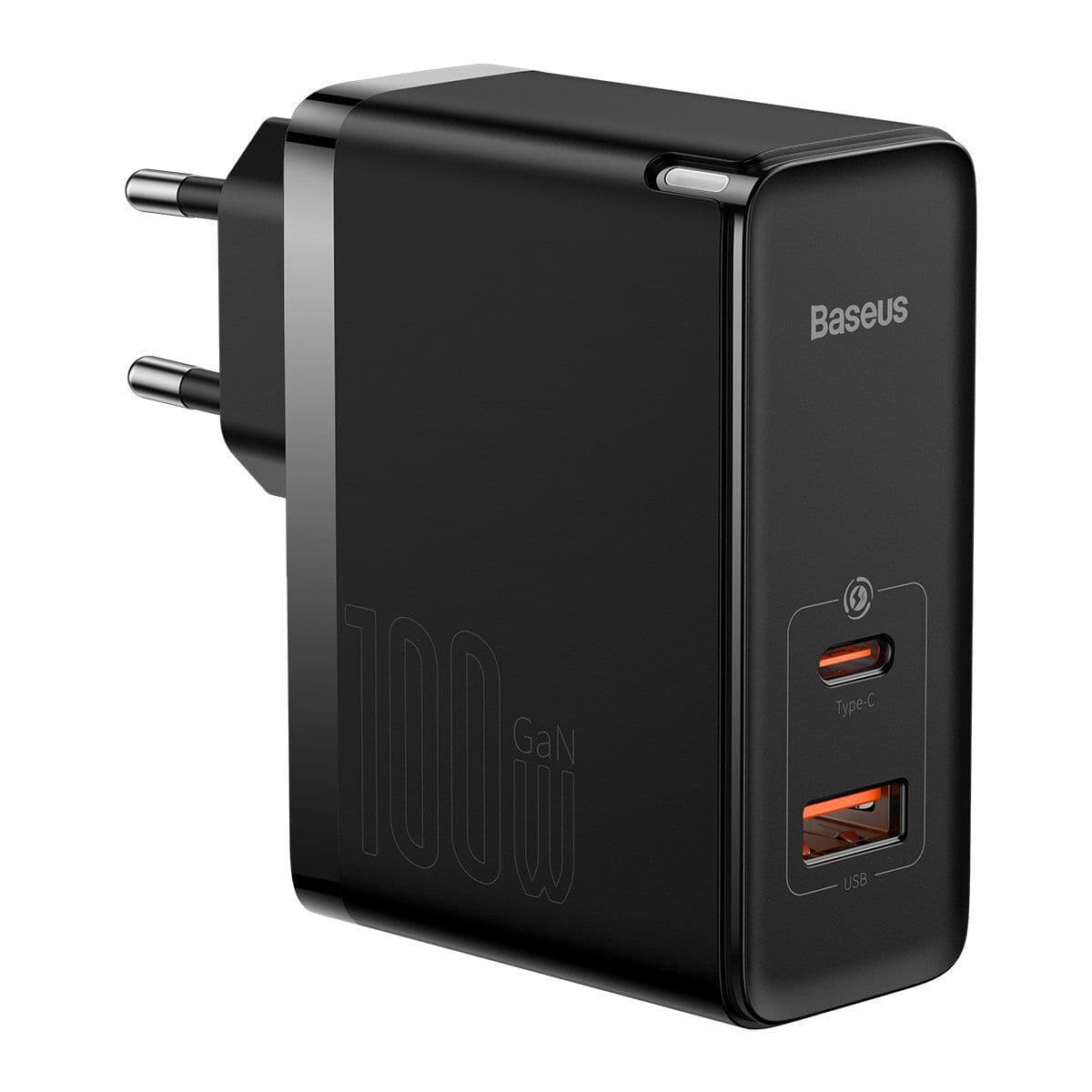 (Φορτιστής) Baseus Ταχυφορτιστής GaN 100W USB Type-C/USB Type-A + Καλώδιο USB Type-C