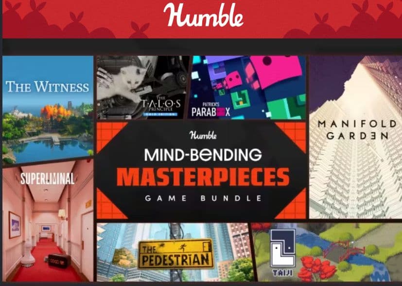 Mind bending masterpieces με παιχνίδια όπως Patricks Parabox, Manifold Garden + 5 ακόμα puzzlers μέσω Steam, Humble Bundle από 9,18€
