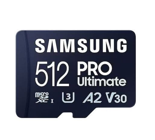 Κάρτα Μνήμης Samsung PRO Ultimate 512GB microSD 57.65€ - Amazon DE