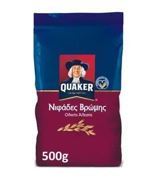 QUAKER Νιφάδες Βρώμης 500gr στον Βασιλόπουλο