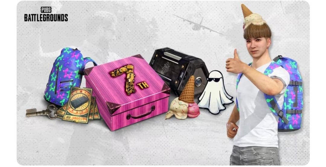 Κουπόνια PUBG 100 Contraband + Δωρεάν Πακέτο 7ης Επετείου
