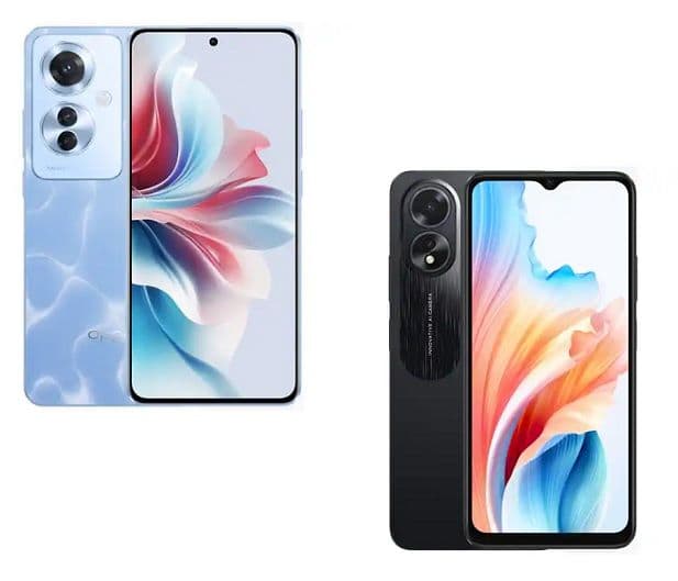 OPPO Reno11 F Dual 5G 8GB/ 256GB Smartphone + Oppo A18 4GB 128GB