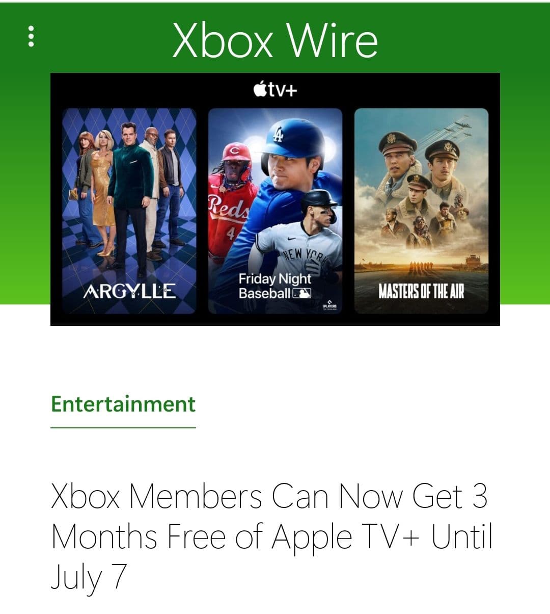 3 μηνες δωρεάν Apple Tv+ για κατόχους Xbox(νέοι και παλιοί συνδρομητές)