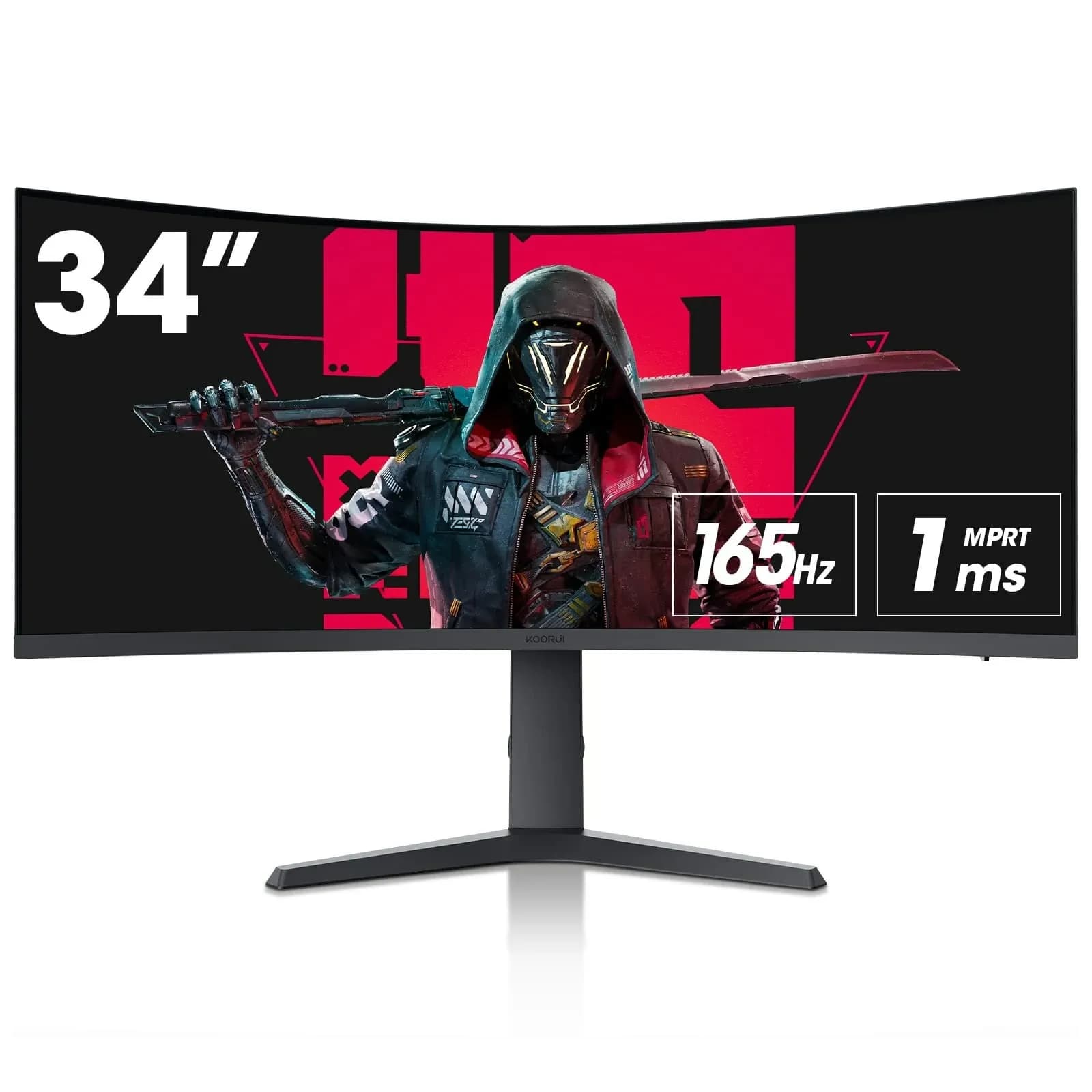 Koorui 34E6UC | 34 inch WQHD Gaming Monitor 165Hz 1ms VA Panel