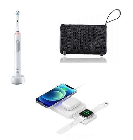 Ηλεκτρική Οδοντόβουρτσα Oral-B Clean And Protect 3 στα 30,4€ |4SMARTS Wireless Charger 20W στα 23,4€ | Racer Rave Mini FM TWS BT Speaker στα 10,45€