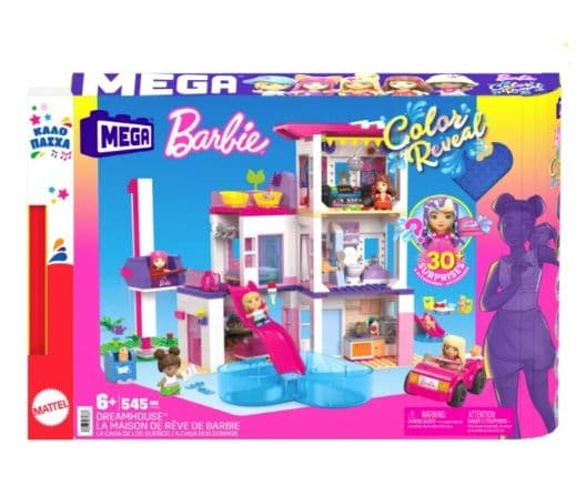 Mega Bloks Barbie Color Reveal Dreamhouse με 25€ από τον Μουστάκα