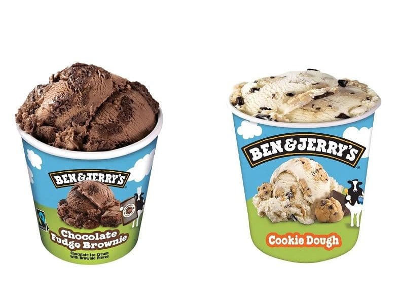 Παγωτά Ben & Jerry's Chocolate Fudge Brownie και Cookie Dough 465 ml