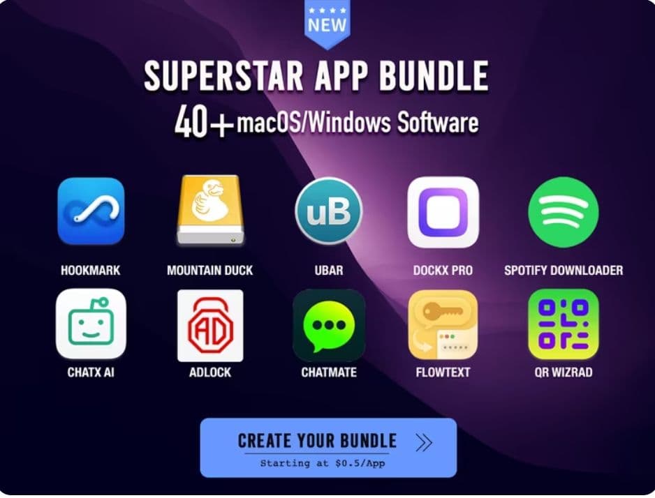 40 Power-Packed Apps για macOS & PC από 1€ Bundlehunt.com