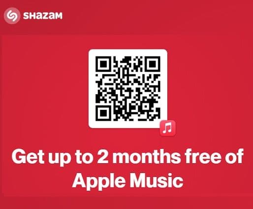 Έως 2 μήνες δωρεάν Apple Music μέσω Shazam