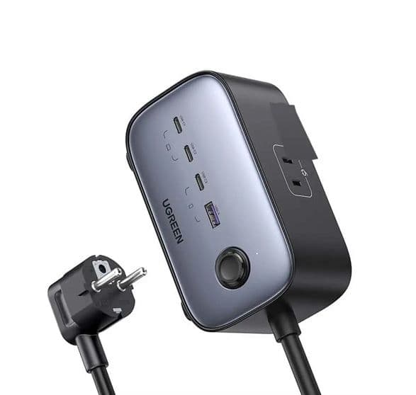 Φορτιστής Ugreen DigiNest Pro 100W (USB-A και 3 Θύρες USB-C PD / QC 4.0+) | adaptoras.gr