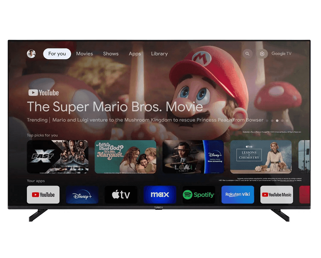 Turbo-X QLED 70" Google TV με 5 χρόνια εγγύηση από το Πλαίσιο