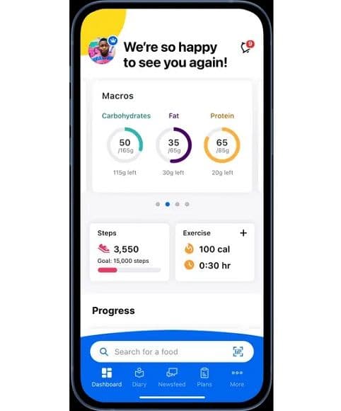 1 Έτος +1 μήνας δώρο συνδρομή στο Myfitnesspal 3.50€