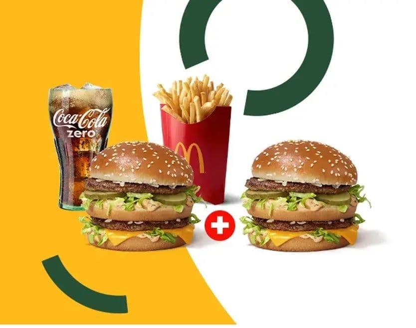 McDonalds & Efood - Big Mac Μεγάλο McMenu + 1 Big Mac burger δώρο
