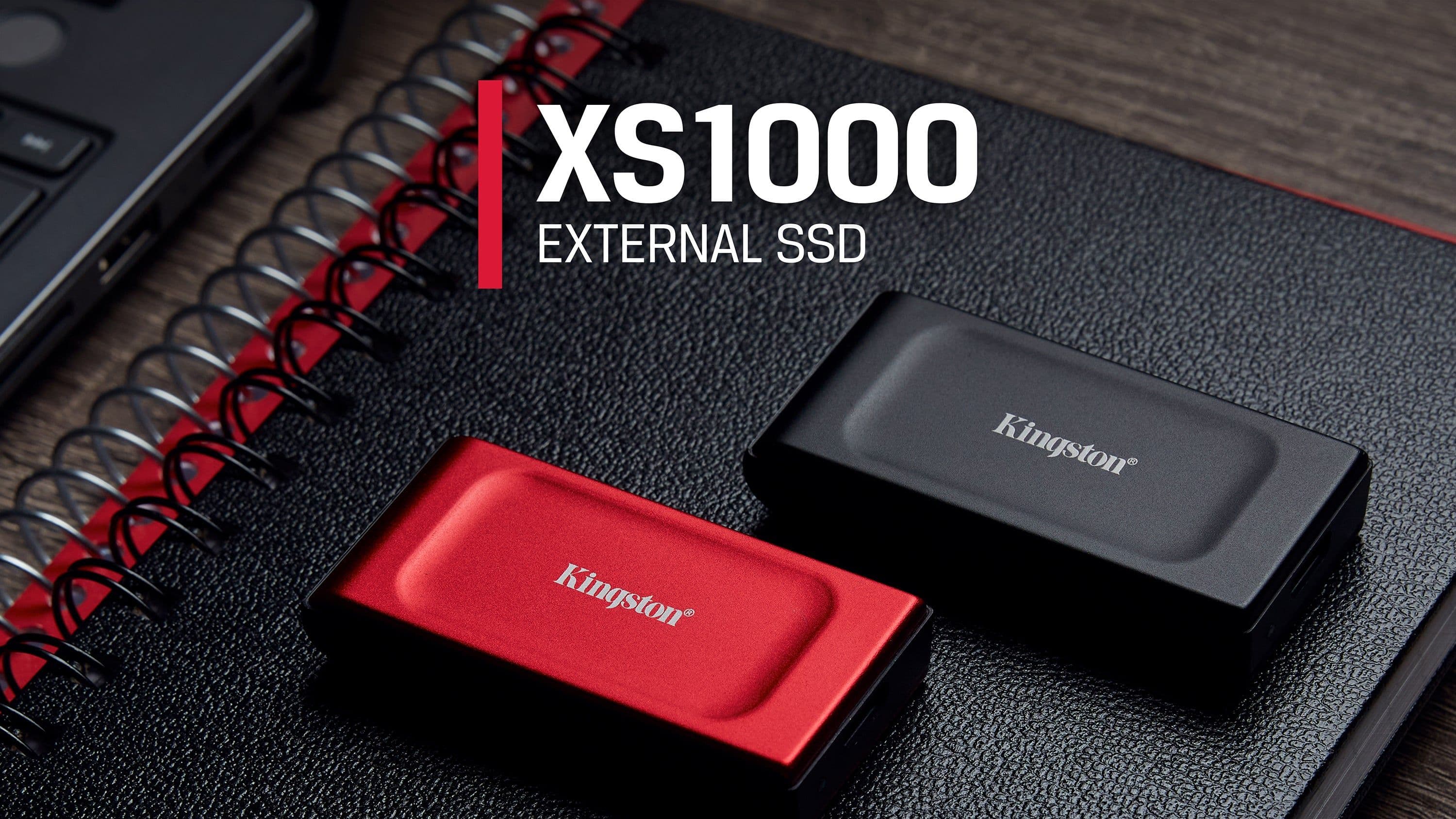 Kingston Portable SSD XS1000 1TB Black / Red | you.gr