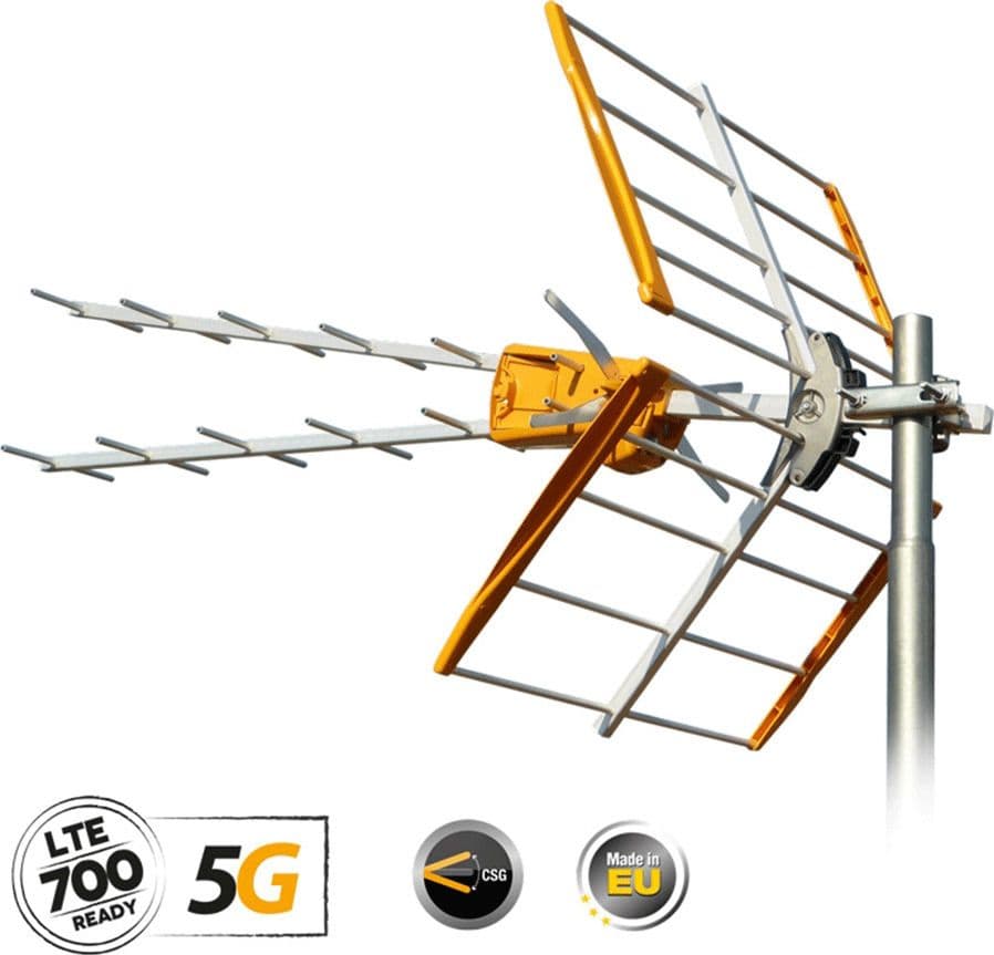 Televes V Zenit 5G LTE UHF (21-48) Εξωτερική Κεραία Τηλεόρασης με Ομοαξονικό (Coaxial) Καλώδιο