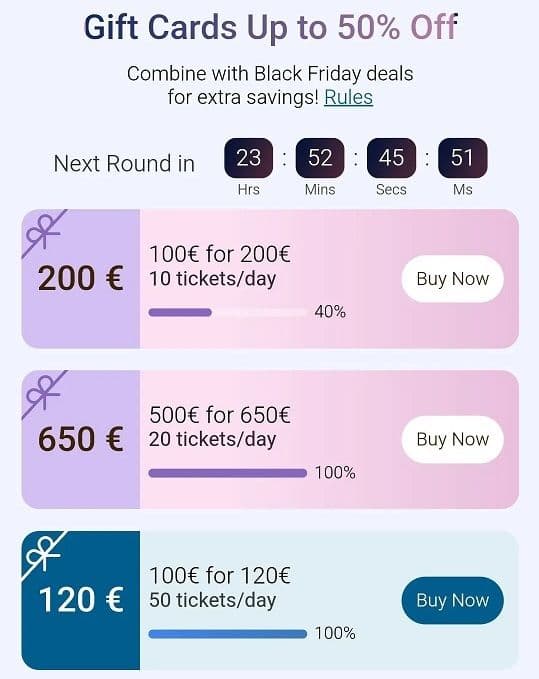 eufy Gift Cards 100€ for 200€ και άλλες προσφορές σε δωροκάρτες