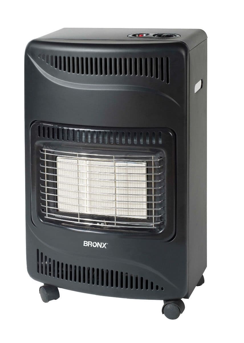 Bronx Κεραμική Σόμπα Υγραερίου 1500W Μαύρη 42x36.5x74.5cm