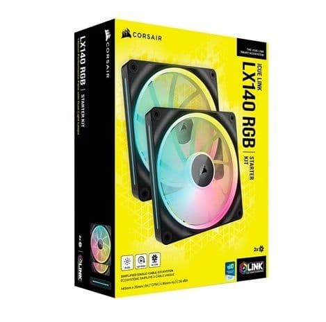 Corsair Fan LX140 iCUE LINK RGB Dual Pack Kit 64.90€ - Πλαίσιο