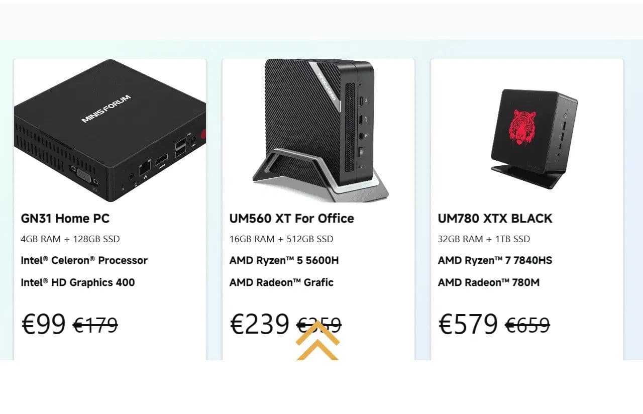 Minisforum Flash Sale σε διάφορα Mini PCs
