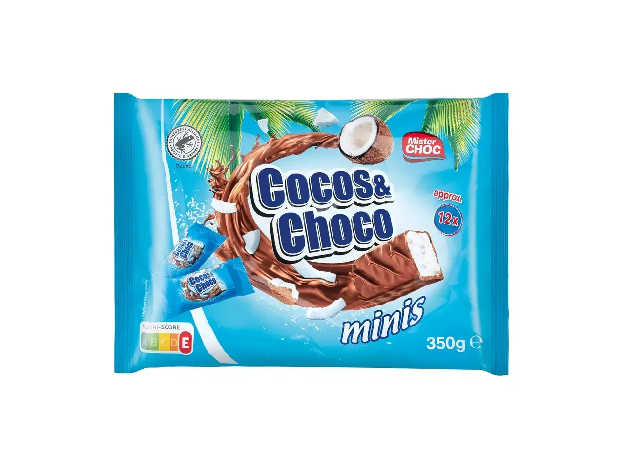Σοκολάτες mini γέμιση καρύδα 350g με Lidl Plus