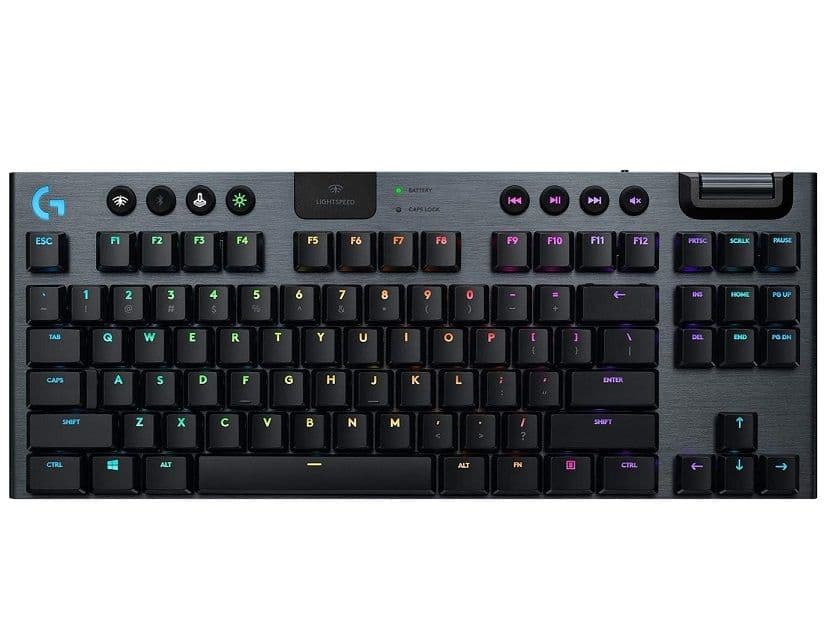 Logitech G915 X Lightspeed TKL Ασύρματο Gaming Μηχανικό Πληκτρολόγιο Tenkeyless με GL Tactile διακόπτες και RGB φωτισμό (QWERTZ)
