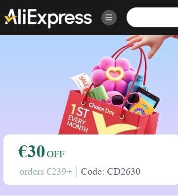 Νέα κουπόνια έκπτωσης για παραγγελίες στο Aliexpress
