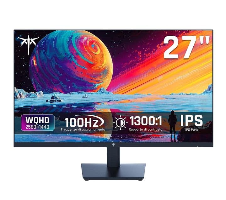 KTC H27D9 27" Gaming Monitor (100Hz QHD IPS 126% sRBG) με 127.46€ - Amazon