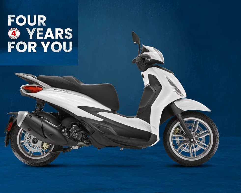 Piaggio 2 χρόνια δωρεάν επέκταση εγγύησης για Euro5+ μοντέλα με αγορά από 19/05