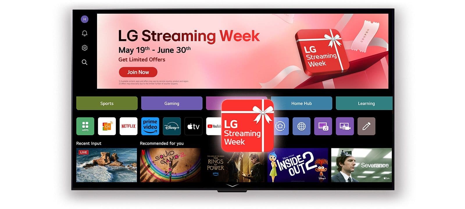 LG Streaming Week με διάφορες υπηρεσίες streaming δωρεάν για LG Smart TVs (π.χ. Apple TV, Mubi, Ant1+)