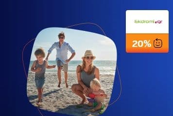20% €πιστροφή στο Ekdromi.gr με πιστωτικές ή 10% με χρεωστικές κάρτες Eurobank και 1 διανυκτέρευση σε επιλεγμένα ξενοδοχεία