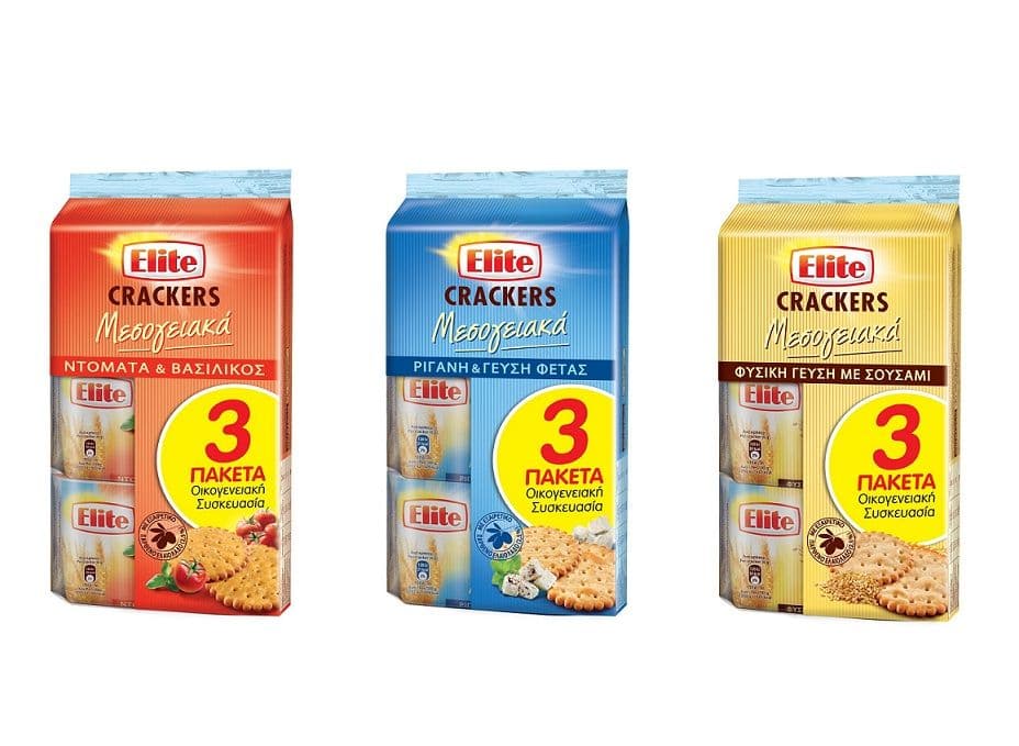 Elite Crackers μεσογειακά 3x105g