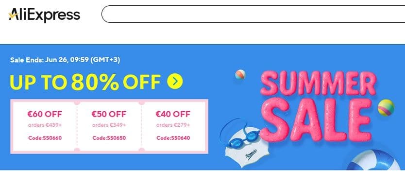 Κουπόνια & εκπτώσεις στο Summer Sale του Aliexpress