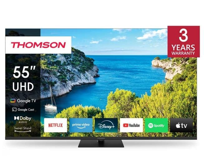 Τηλεόραση Thomson 55UG5C14 55" 4K Google TV με 289€ & 65" με 399€ - Public
