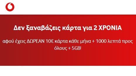 2 χρόνια δωρεάν 1000' προς όλους + 5GB σε καρτοκινητό CU, με φορητότητα σταθερού προς Vodafone