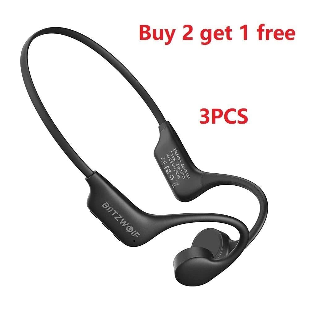 3x BlitzWolf BW-BTS8 Bluetooth Earbuds Bone Conduction 32GB IPX8 με 37,19€ στο Banggood