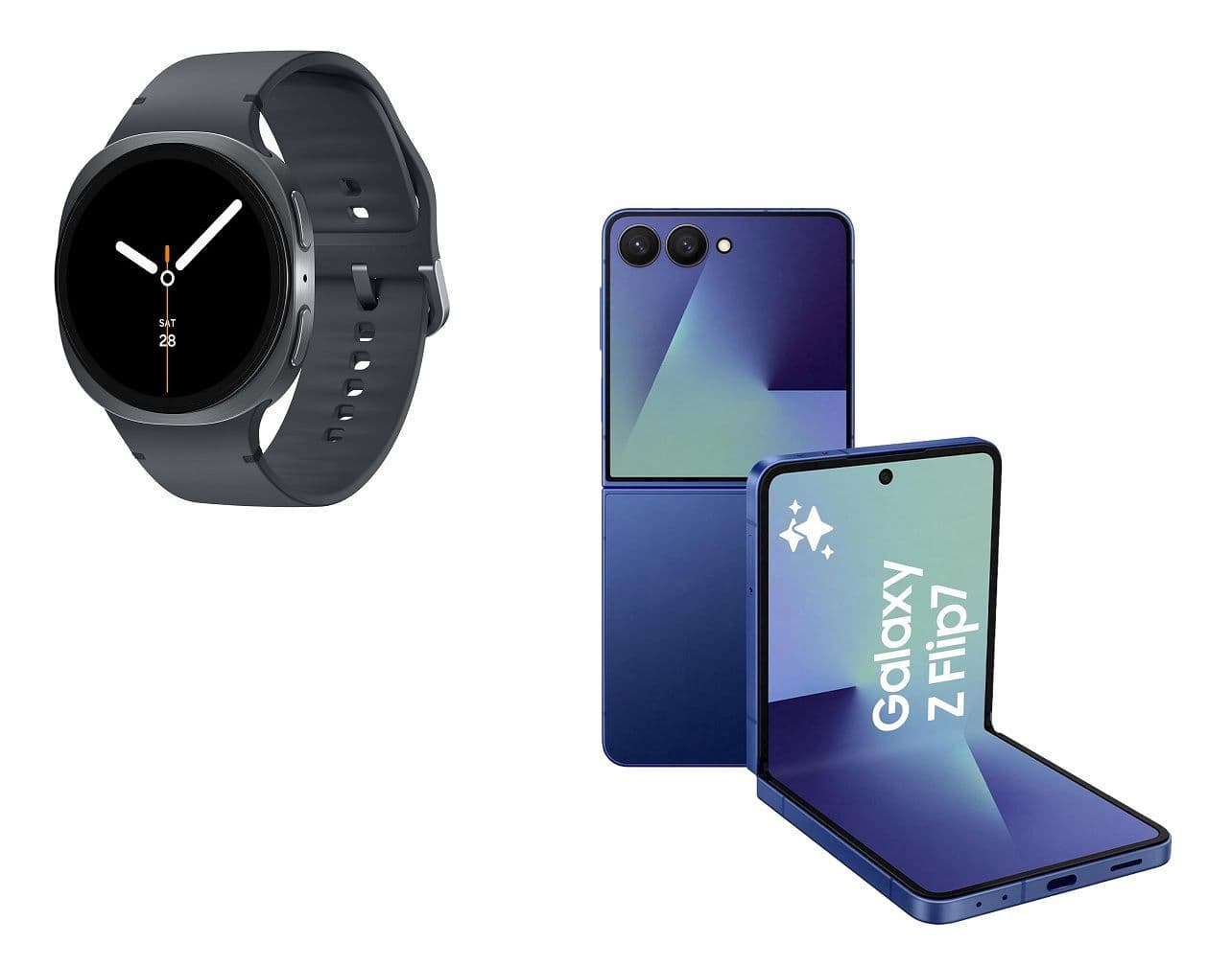 Samsung Galaxy Watch8 LTE Smartwatch από 292€ & Galaxy Z Flip7 5G 512GB Smartphone με 973€ - Amazon IT (προπαραγγελία)