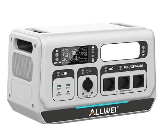 Power Station - Αllwei , 2048wh , inverter 2200w , ΚΑΙ micro inverter 800w