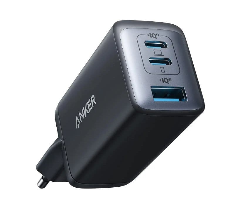 Φορτιστής Anker USB-C (Nano II 65W) 3-Port GaN II Charger