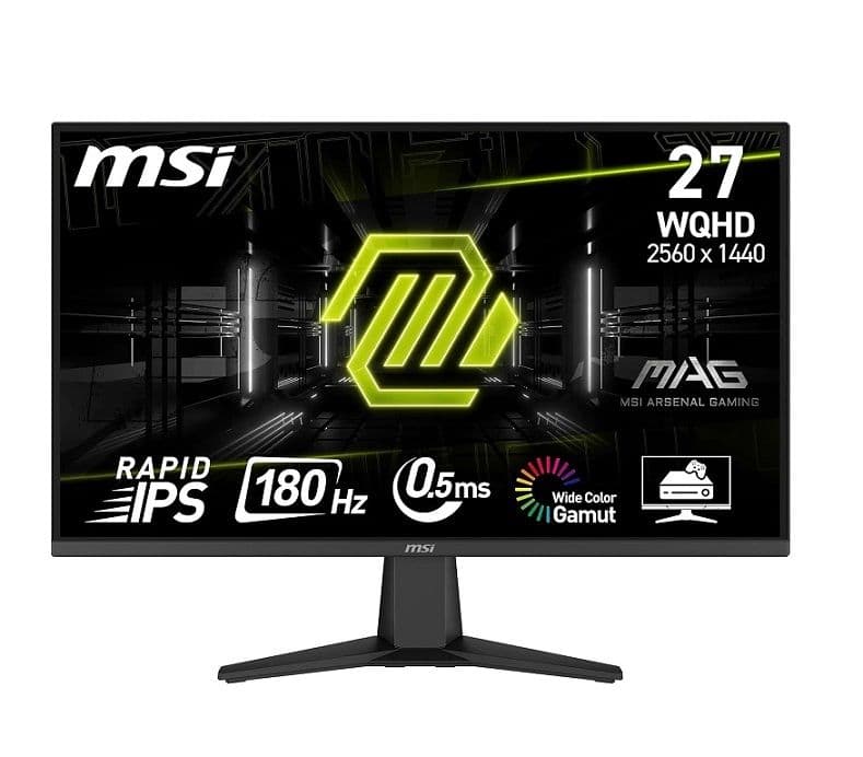 MSI MAG 275QF 27" WQHD monitor, 1440p, Rapid IPS, 180 Hz