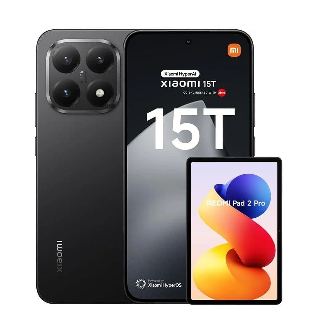 Xiaomi 15T 12/256 Smartphone + Xiaomi Redmi Pad 2 Pro Tablet