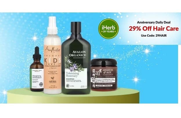 iHerb – 29% Έκπτωση στα προϊόντα περιποίησης μαλλιών