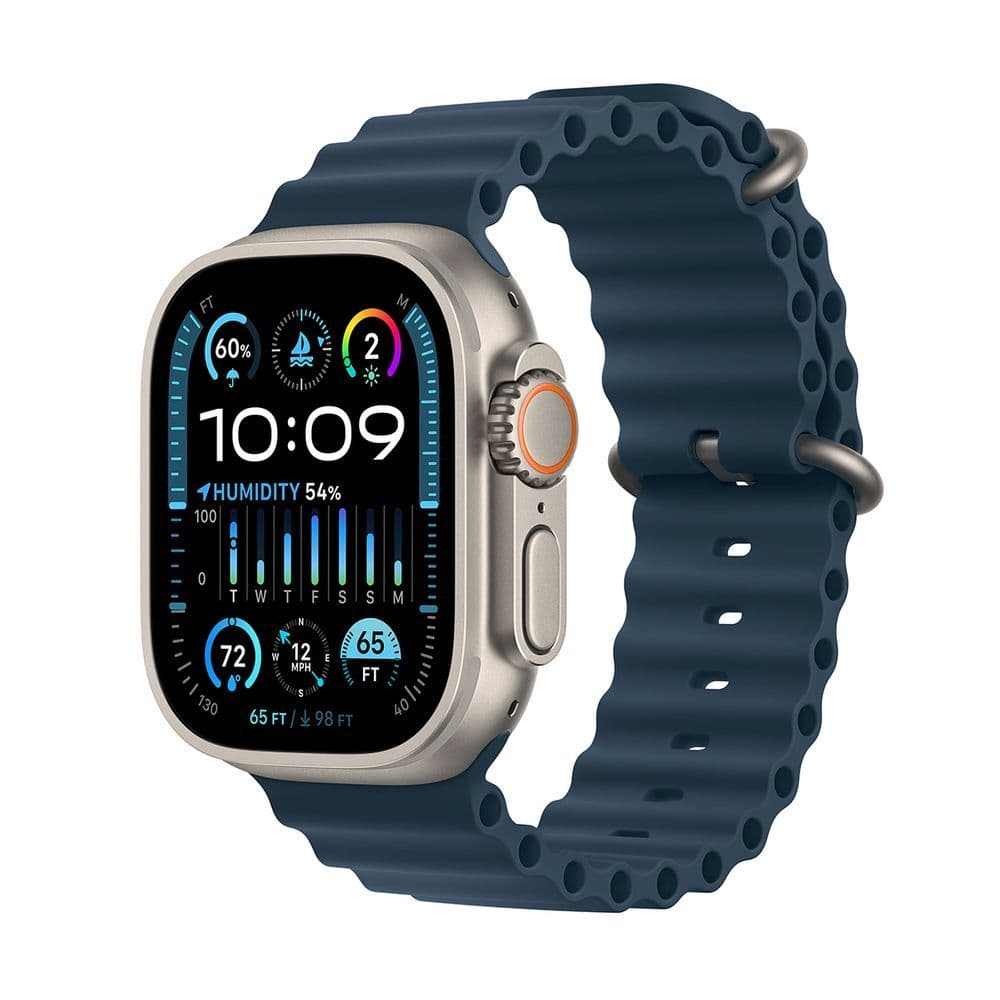 Apple Watch Ultra 2 GPS + Cellular 49mm Titanium Case with Blue Ocean Band SmartWatch