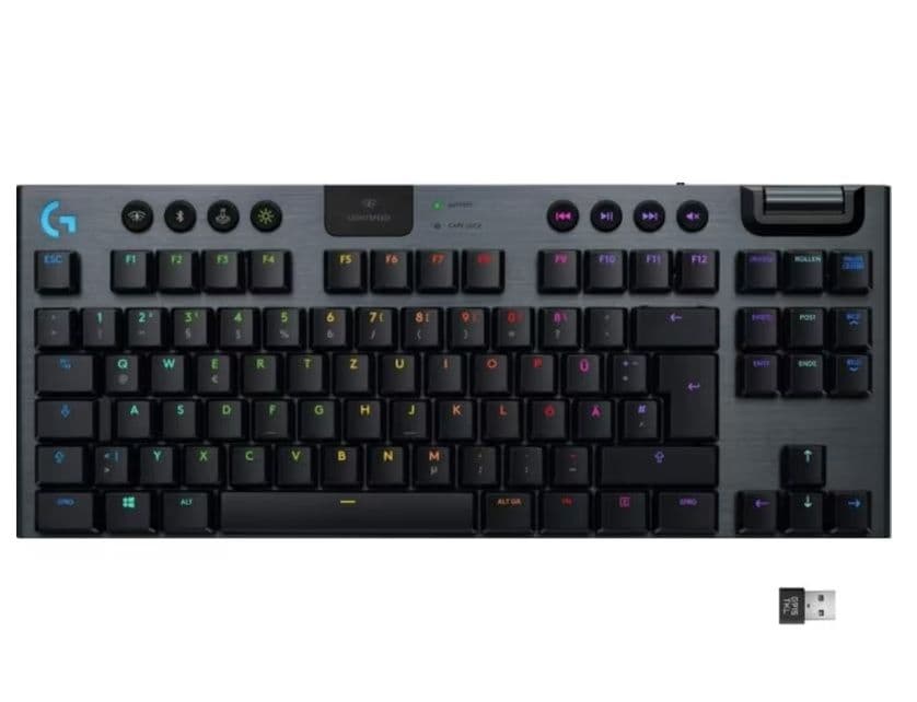 Logitech G G915 TKL Ασύρματο Gaming Μηχανικό Πληκτρολόγιο Tenkeyless με GL Tactile διακόπτες και RGB φωτισμό (US)