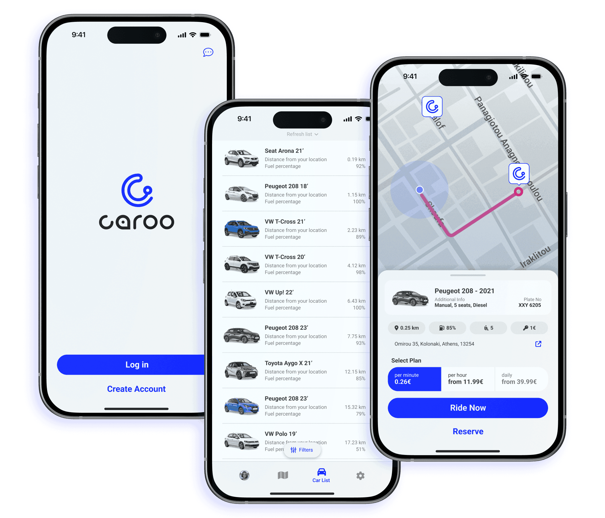 Caroo -50% σε όλες τις ενοικιάσεις την Black Friday (Car Sharing)