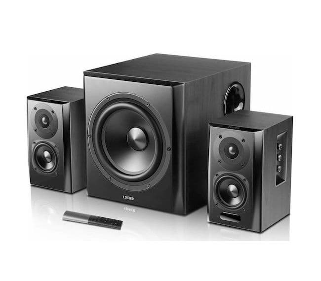 Edifier S351DB Ασύρματα Ηχεία Υπολογιστή 2.1 με Bluetooth και Ισχύ 150W σε Μαύρο Χρώμα